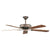 Concord Fans 52" California Home Energy Saver Oil Brushed Brass Ceiling Fan