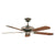 Concord Fans Decorama Energy Saver Modern 52" Oil Brushed Brass Ceiling Fan