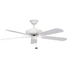 Concord Fans Decorama Energy Saver Modern 52" White Ceiling Fan