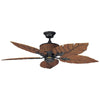 Concord Fans 52" Fern Leaf Breeze Rustic Iron Outdoor Ceiling Fan