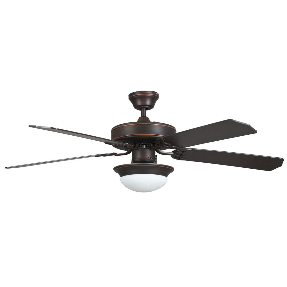 Concord Fans 52" Modern Energy Saver Oil Rubbed Bronze Ceiling Fan with Light