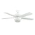 Concord Fans 52" Heritage Fusion White Modern Ceiling Fan with Round Light Kit