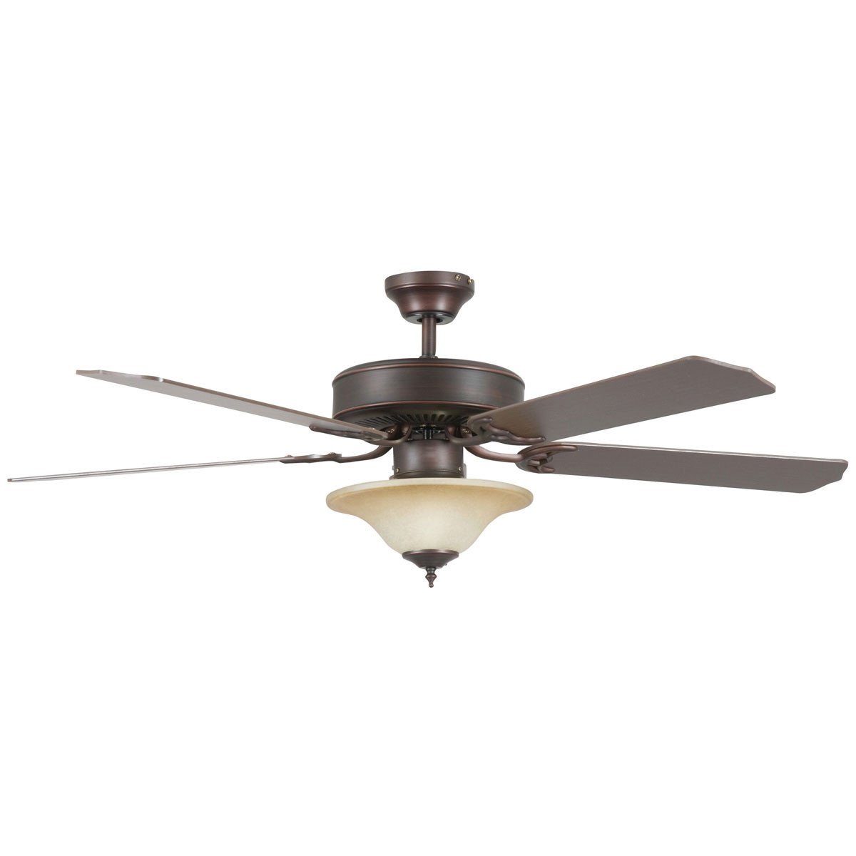 Concord Fans 52" Energy Saver Oil Rubbed Bronze Ceiling Fan with Light Kit