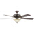 Concord Fans 52" Energy Saver Oil Rubbed Bronze Ceiling Fan with Light Kit