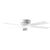 Concord Fans 52" Low Profile Hugger White Ceiling Fan