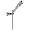 Delta Universal Showering Components Collection Chrome Finish H2Okinetic 4-Setting Adjustable Wall Mount Hand Shower Spray with Hose D55552