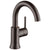 Delta Trinsic Collection Venetian Bronze Finish Single Handle Modern High-Arc Spout Lavatory Bathroom Sink Faucet with Metal Pop-up Drain D559HARBDST