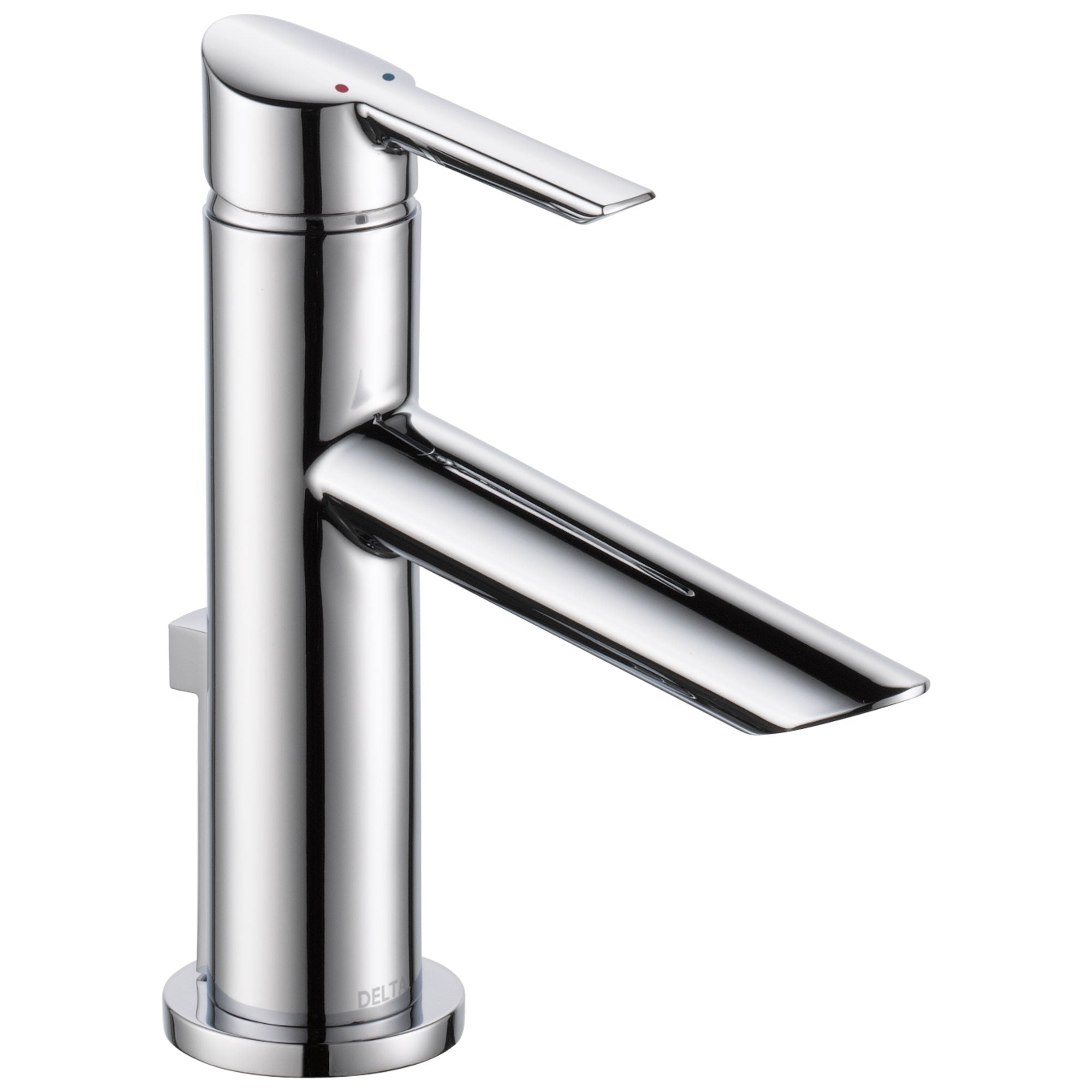 Delta Compel Collection Chrome Finish Single Handle Water Efficient Modern Bathroom Sink Lavatory Faucet with Metal Pop-up Drain D561HGMDST