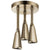 Delta Champagne Bronze Finish 1.75 GPM H2Okinetic Pendant Triple Ceiling Mount Raincan Shower Head D57140CZ