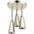 Delta Polished Nickel Finish 2.5 GPM Zura H2OKinetic Pendant Triple Ceiling Mount Raincan Shower Head D57140PN25