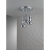 Delta Chrome Finish 2.5 GPM H2Okinetic Pendant Triple Ceiling Mount Raincan Shower Head D5719025