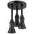 Delta Matte Black Finish 1.75 GPM Pendant Triple Ceiling Mount Raincan Single-Setting H2Okinetic D57190BL