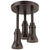 Delta Venetian Bronze Finish 1.75 GPM H2Okinetic Pendant Triple Ceiling Mount Raincan Shower Head D57190RB