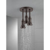 Delta Venetian Bronze Finish 1.75 GPM H2Okinetic Pendant Triple Ceiling Mount Raincan Shower Head D57190RB