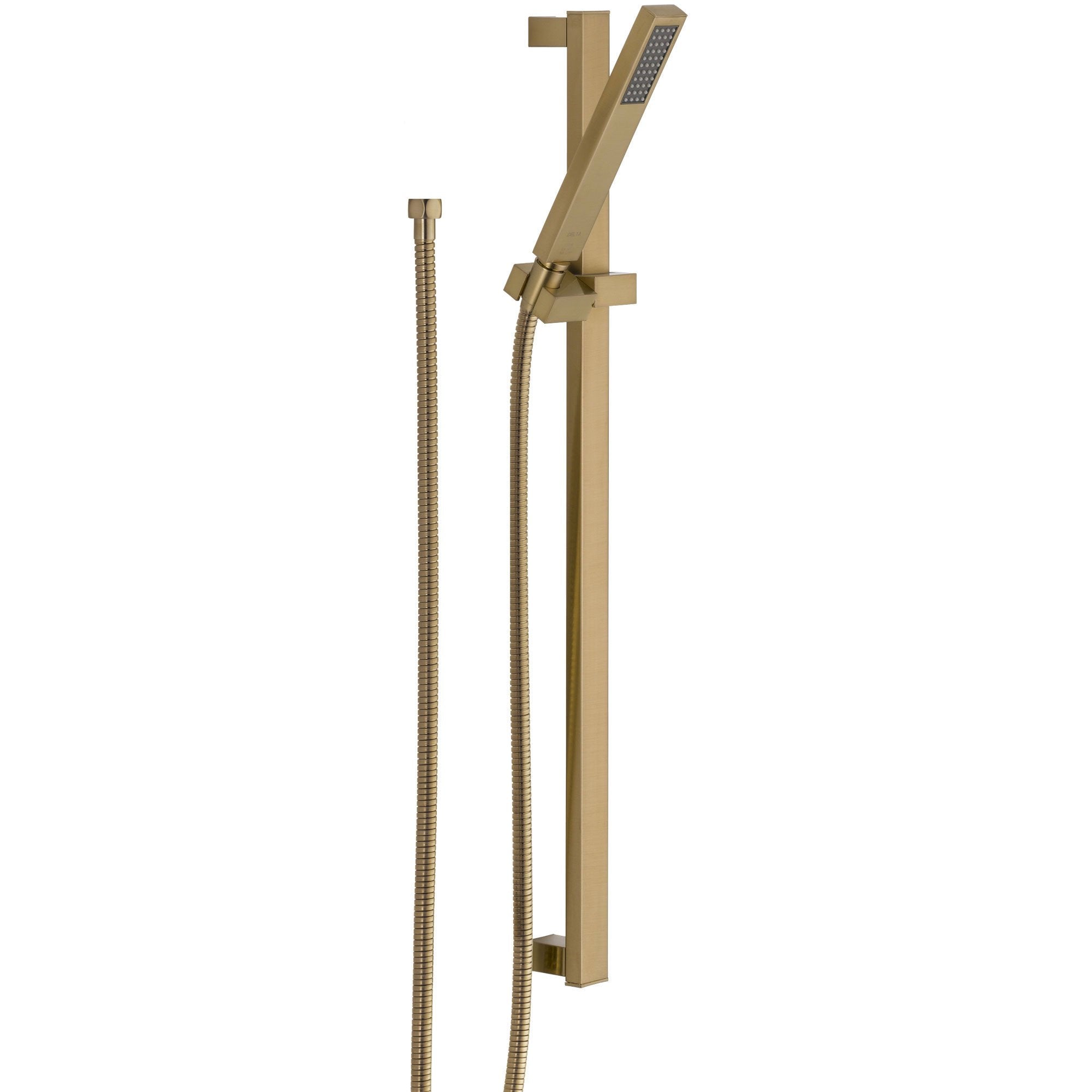 Delta Vero Modern Champagne Bronze Handheld Shower with Square Slide Bar 563283