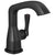 Delta Stryke Matte Black Finish Single Hole Bathroom Sink Faucet Includes Lever Handle and Matching Drain D3603V