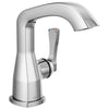 Delta Stryke Chrome Finish Single Hole Bathroom Sink Faucet Includes Lever Handle and Matching Drain D3599V