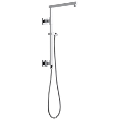 Delta Chrome Finish Emerge Modern Angular Square Shower Column 18" (Requires Showerhead, Hand Spray, and Control) D58410