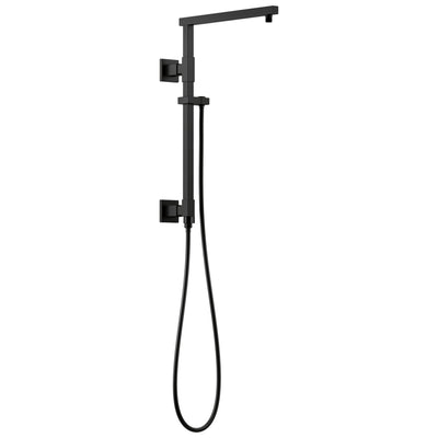 Delta Matte Black Finish Emerge Modern Angular Square Shower Column 18" (Requires Showerhead, Hand Spray, and Control) D58410BL