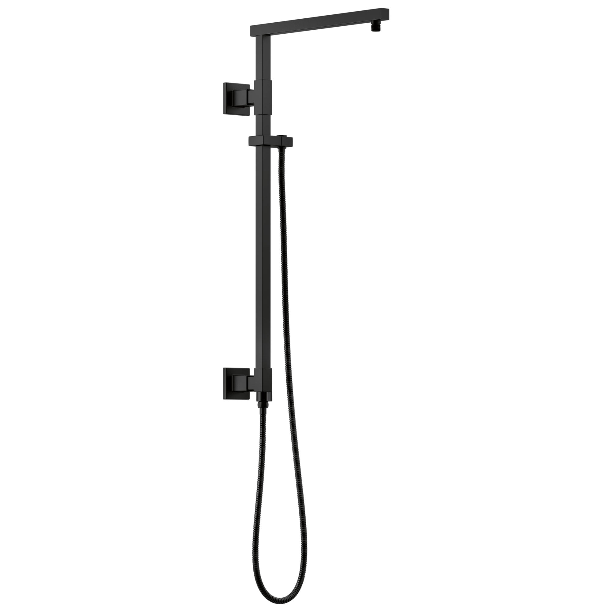 Delta Matte Black Finish Emerge Modern Angular Square Shower Column 26" (Requires Showerhead, Hand Spray, and Control) D58420BL