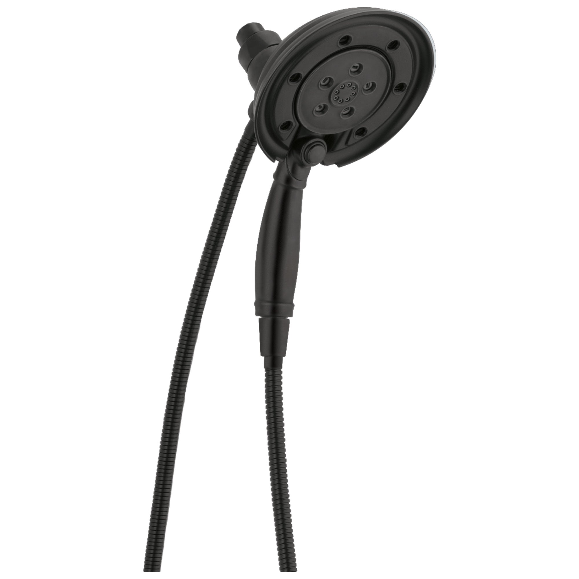 Delta Matte Black Finish In2ition HSSH Hand Shower with MagnaTite and Showerhead Combo D58471BLPK