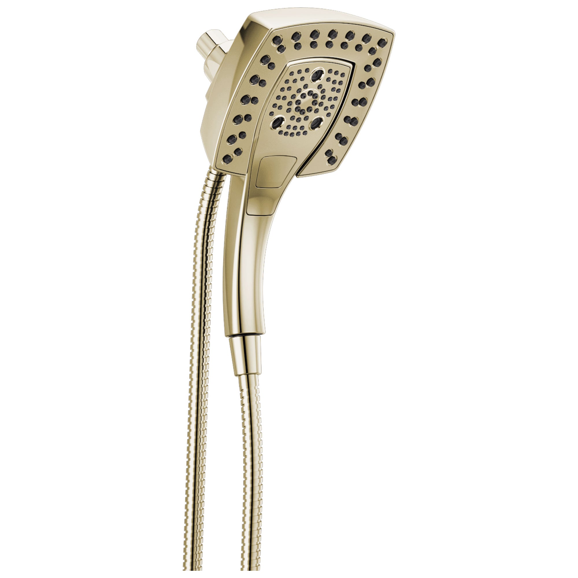 Delta Polished Nickel Finish H2Okinetic In2ition 5-Setting Modern Two-in-One Showerhead Hand Shower Combo D58474PN