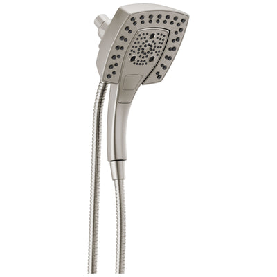 Delta Stainless Steel Finish H2Okinetic In2ition 5-Setting Modern Two-in-One Showerhead Hand Shower Combo D58474SS