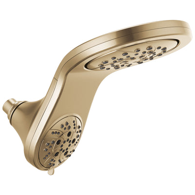 Delta Champagne Bronze Finish HydroRain H2Okinetic 5-Setting Two-in-One Shower Head D58581CZPK