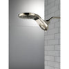 Delta Polished Nickel Finish HydroRain H2Okinetic In2ition 5-Setting Two-in-One Showerhead D58581PNPK