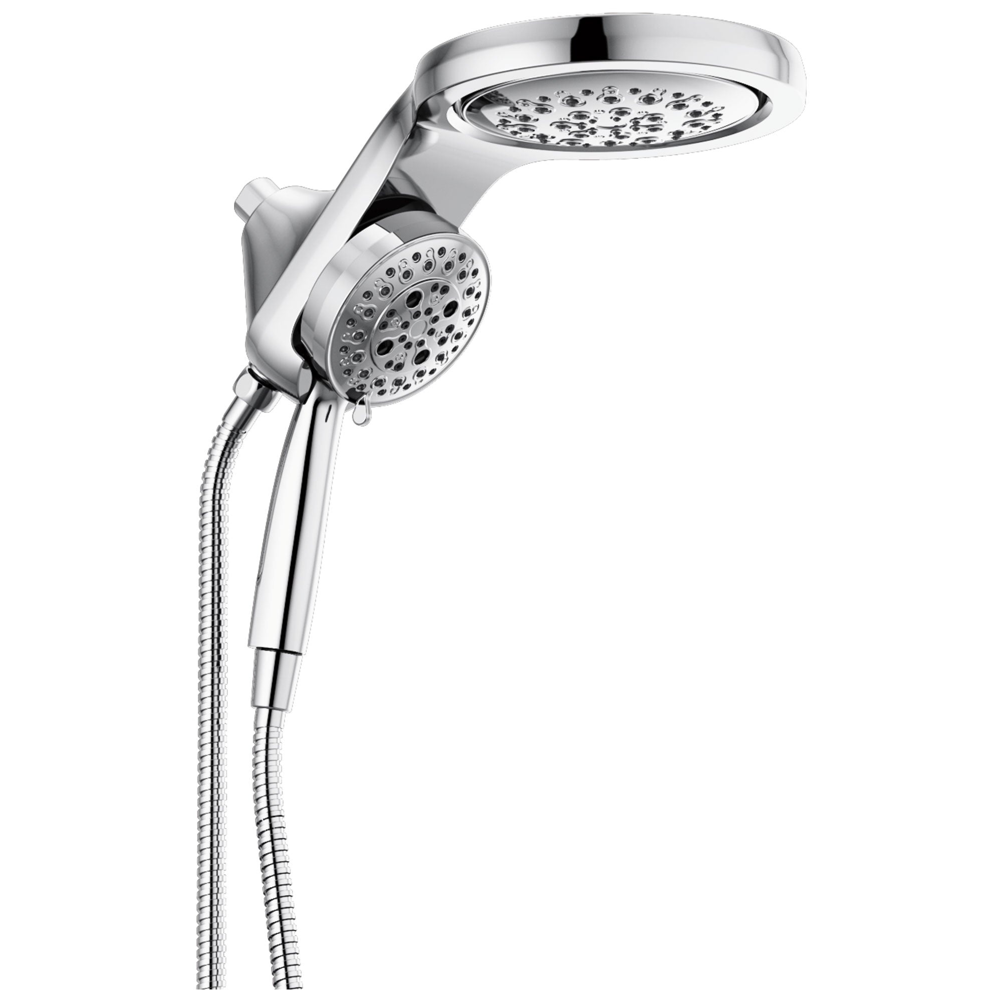 Delta Chrome Finish HydroRain H2Okinetic 5-Setting Two-in-One Shower Head and Hand Spray D5868025