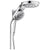 Delta Chrome Finish HydroRain H2Okinetic 5-Setting Two-in-One Shower Head and Hand Spray D5868025