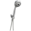 Delta Universal Showering Components Collection Chrome Finish 7-Setting Shower Arm Mount Hand Shower Sprayer with Hose 737162