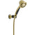 Delta 5-Spray Adjustable Wall Mount Handheld Shower in Polished Brass 561284