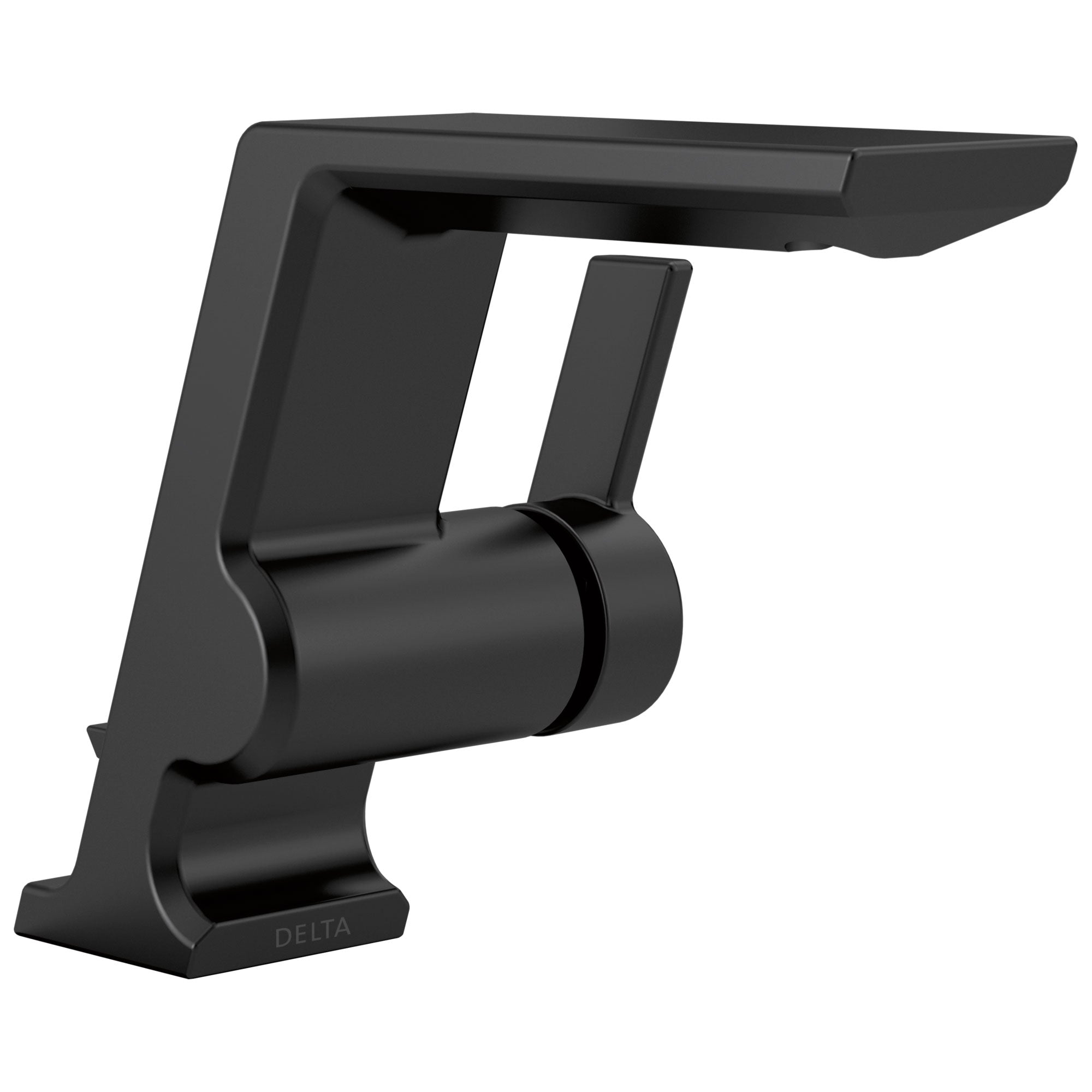 Delta Pivotal Matte Black Finish Single Handle Bathroom Faucet D599BLMPUDST