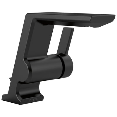 Delta Pivotal Matte Black Finish Single Handle Bathroom Faucet D599BLMPUDST