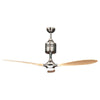 Concord Fans 60" Pilot Modern Stainless Steel Ceiling Fan with Light & Remote