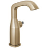 Delta Stryke Champagne Bronze Finish Mid-Height Bathroom Faucet Less Handle D676CZLHPDST