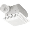 Broan 680 White 100 CFM Bathroom Vent Ceiling Fan with Incandescent Light