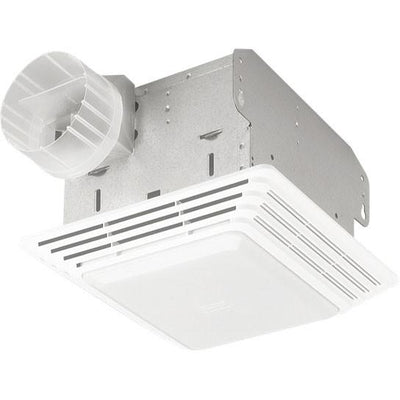 Broan 680 White 100 CFM Bathroom Vent Ceiling Fan with Incandescent Light