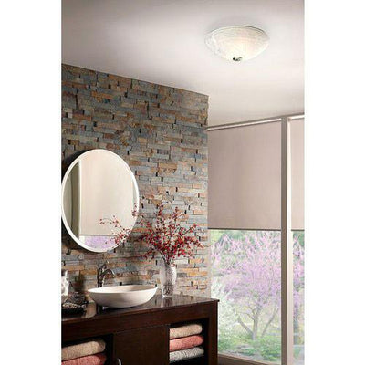 Nutone 773BNNT Brushed Nickel 80CFM Decorative Bathroom Exhaust Fan with Light