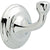 Delta Windemere Bathroom Accessory Chrome Single Robe Hook 638706