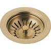 Delta 4-1/2 inch Champagne Bronze Kitchen Sink Flange and Strainer 638404