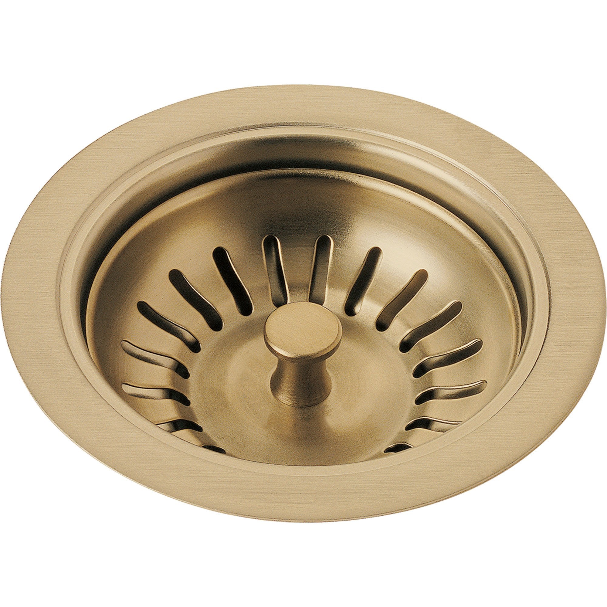 Delta 4-1/2 inch Champagne Bronze Kitchen Sink Flange and Strainer 638404