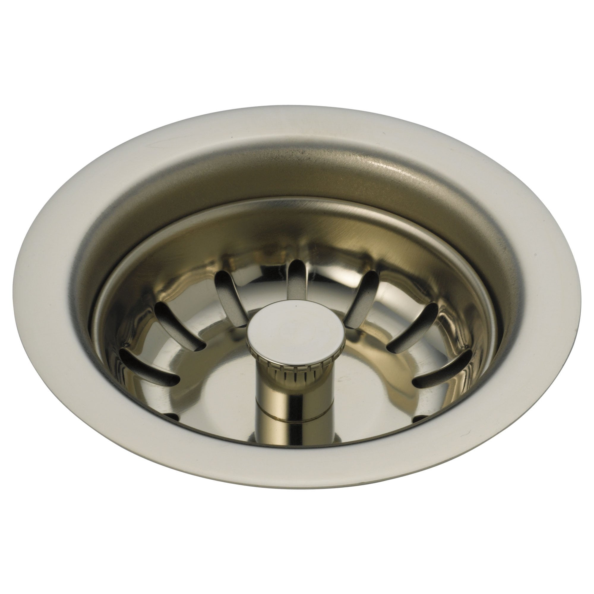 Delta Polished Nickel Finish Kitchen Sink Flange and Basket Strainer D72010PN