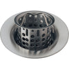 Delta 2-7/8 inch Stainless Steel Finish Bar Sink Basket Strainer & Flange 536641