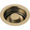 Delta 4-1/2" Champagne Bronze Kitchen Sink Disposal Flange and Stopper 638411