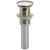 Delta Zura Collection Polished Nickel Finish Push Pop-Up Bathroom Sink Drain without Overflow D72172PN