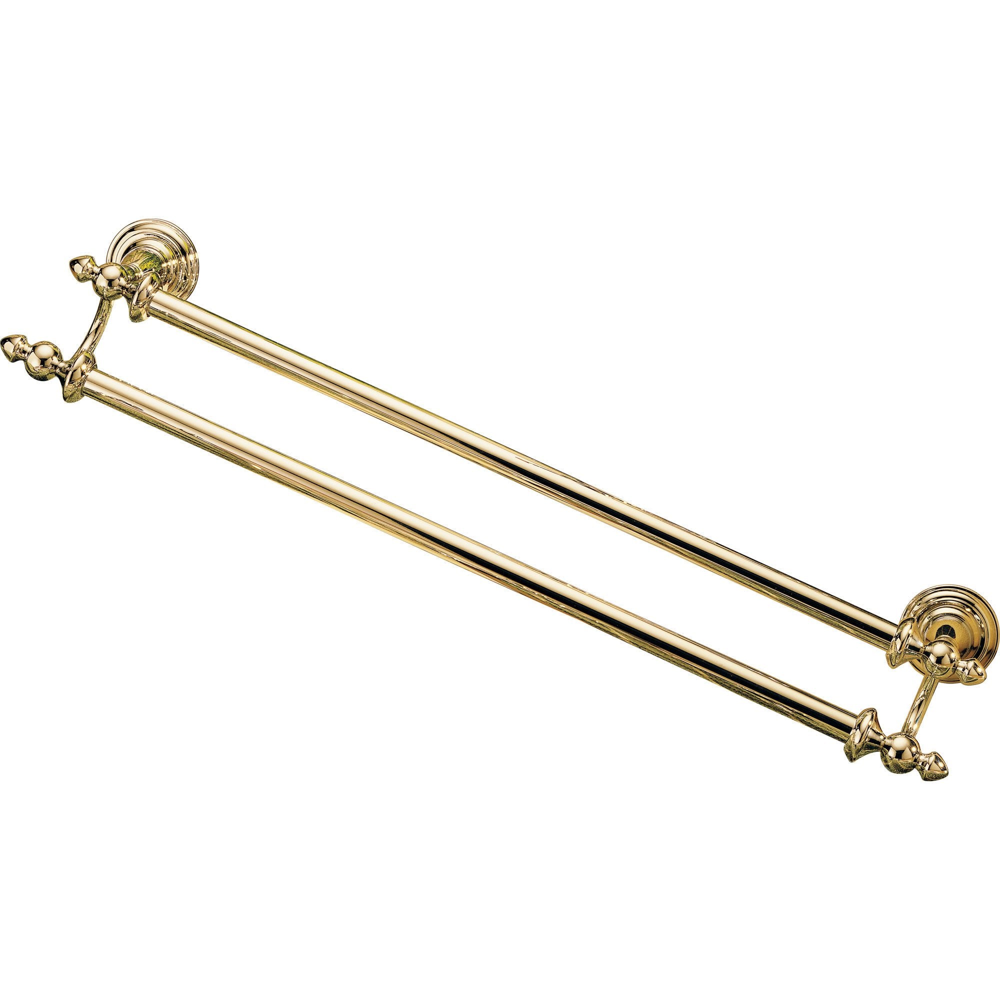 Delta Victorian Traditional Polished Brass 24 inch Double Towel Bar 387369