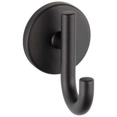 Delta Trinsic Matte Black STANDARD Bathroom Accessory Set Includes: 24" Towel Bar, Toilet Paper Holder, Robe Hook, and Towel Ring D10014AP