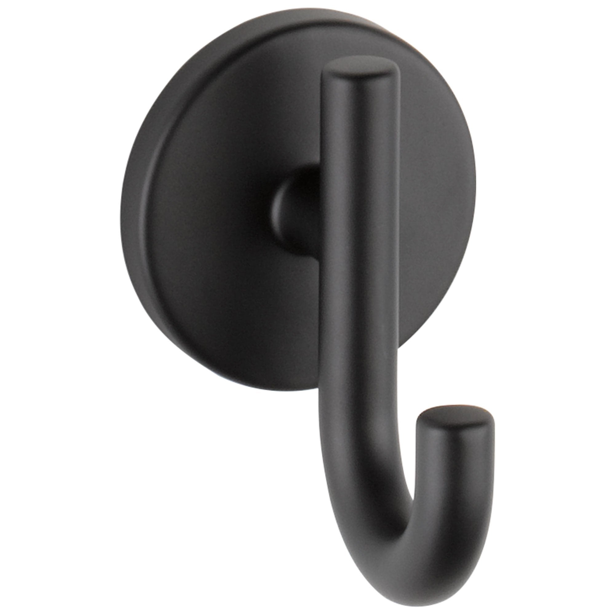 Delta Trinsic Collection Matte Black Finish Modern Wall Mount Towel / Robe Hook D75935BL